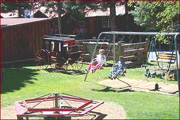 Playground at the Riverside Lodge, Cabins and Condos in Red River, NM