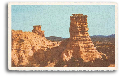 Nambe Pueblo is home to some of the most beautiful rock formations in the Santa Fe, New Mexico area. About 18 miles north of the city, a drive through the pueblo leads directly to Nambe Falls and the town of Chimayo.
