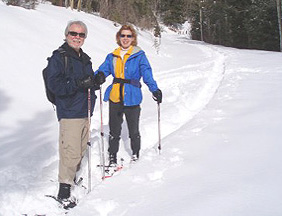 Snowshoeing in Northern New Mexico high desert and alpine areas of the Rocky Mountains