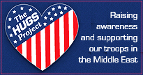 Hugs Projecct supporting our military in the Middle East