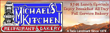 Famous Taos NM Restaurant and Bakery, Michael's Kitchen